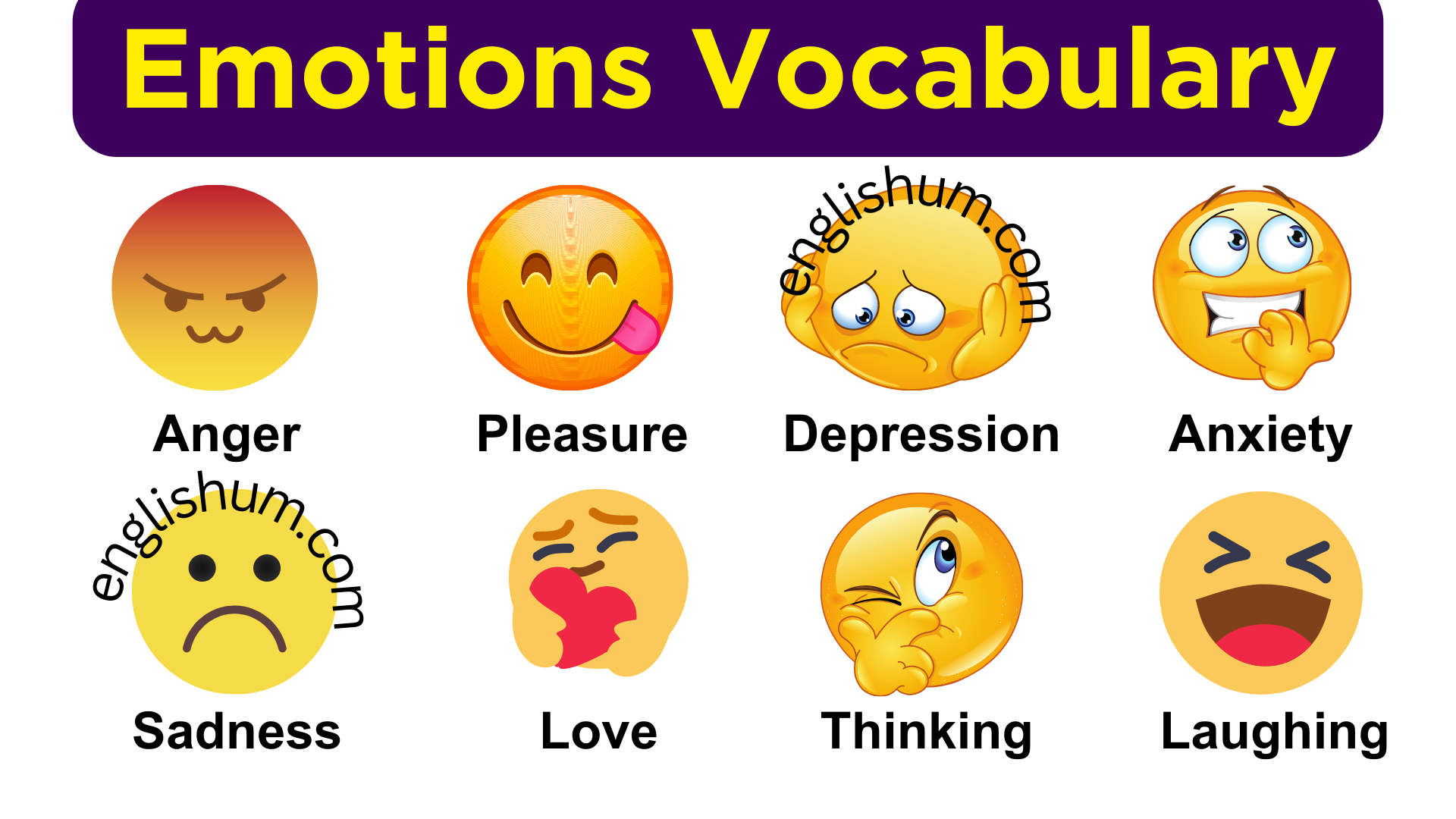 Feeling and Emotion Vocabulary List with Urdu PDF