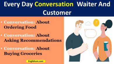 Daily Use Conversation Between Customers And Waiters || Different Topics